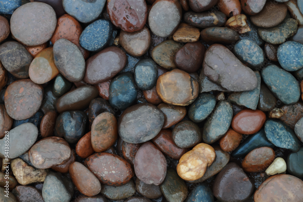 Poster multicolor stone texture for pattern and background,vector illustration