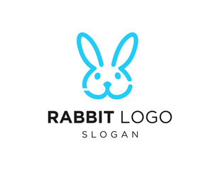 Logo about Rabbit on a white background. created using the CorelDraw application.