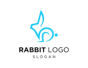 Logo about Rabbit on a white background. created using the CorelDraw application.