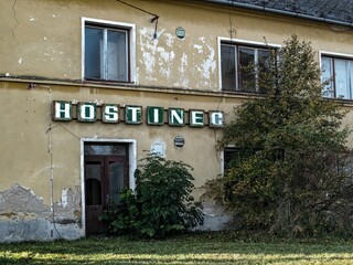 old unused weathered abandoned house