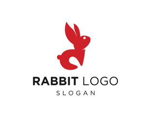 Logo about Rabbit on a white background. created using the CorelDraw application.