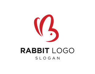 Logo about Rabbit on a white background. created using the CorelDraw application.