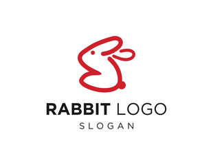 Logo about Rabbit on a white background. created using the CorelDraw application.