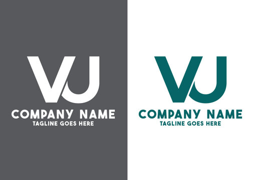 Letter VU logo design vector template, VU logo