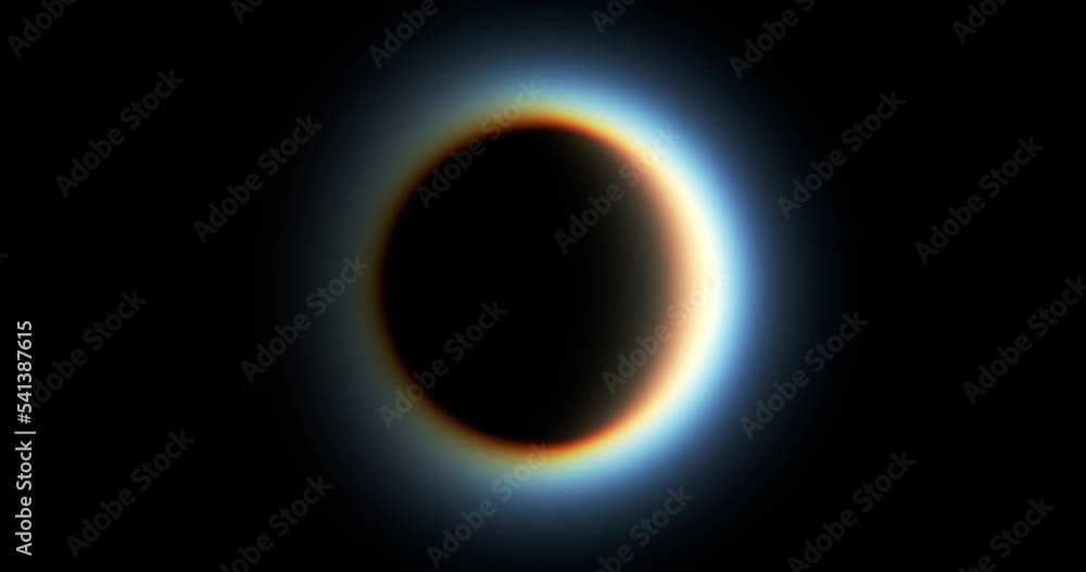 Wall mural 3d rendered animation of solar eclipse