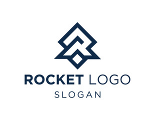 Obraz premium Logo about Rocket on a white background. created using the CorelDraw application.