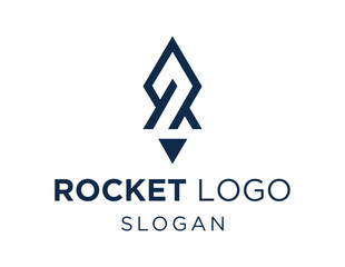 Logo about Rocket on a white background. created using the CorelDraw application.