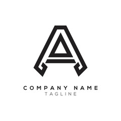 Letter A logo vector icon design template