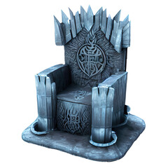 Fantasy throne, 3d object, 3d asset