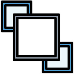 Image Overlay Colored Line Icon