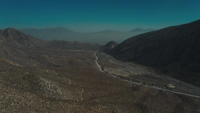 Aerial view of mountains in Quetta Pakistan