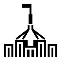 parliament glyph icon style