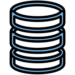 Network Server Colored Line Icon