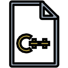 C Plus Plus Colored Line Icon