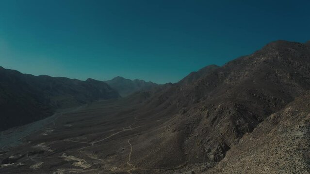Aerial view of mountains in Quetta Pakistan