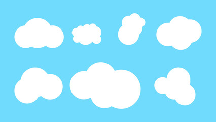 Cartoon Cloud Collection design vector.