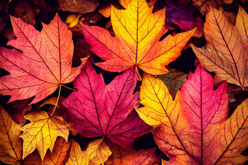 Naklejka na ściany i meble Autumn Leaves Background