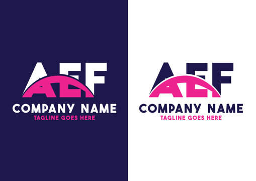 Letter AEF logo design vector template, AEF logo