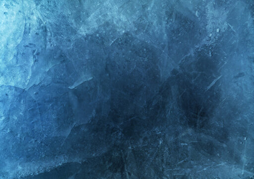 ice winter grunge texture dark blue background