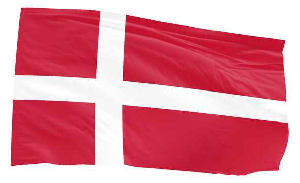 Denmark waving flag transparent background PNG