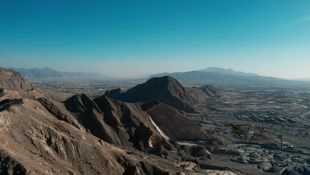 Aerial view of mountains in Quetta Pakistan