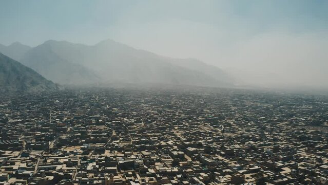 Aerial view of Quetta city in Pakistan