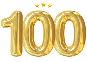 100 years anniversary gold