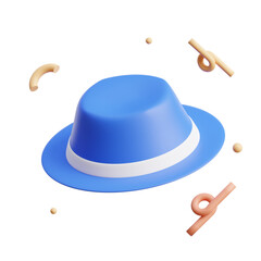 Travel Hat 3D Icon