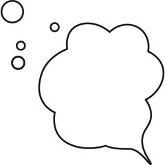 Cloud Talk Bubble speech in Pop Art style. 