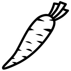carrot vegetable icon