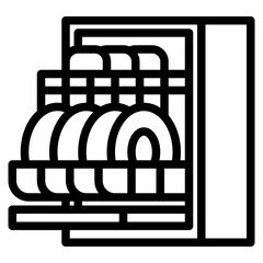 dish washing line icon