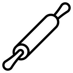 rolling pin line icon
