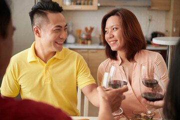 Couple Visiting Parents for Chinese New Year