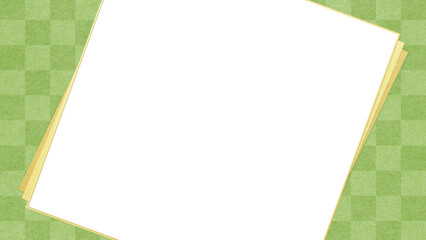 Oriental background material that combines traditional patterns and square