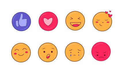Fototapeta premium emoticons emoticons icons, emoticons vector images. set