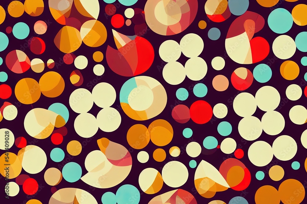Poster retro seamless pattern with distorted checkered and smiling faces in style 70s, 80s. trendy 2d illus