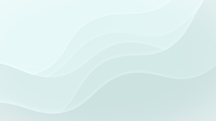 Abstract 3d paper cut illustration. Wavy paper layers cutout with shadow effect.