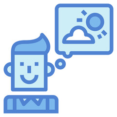 Weather two tone icon style