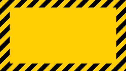 Yellow black warning stripes, danger safety background, sign line hazard