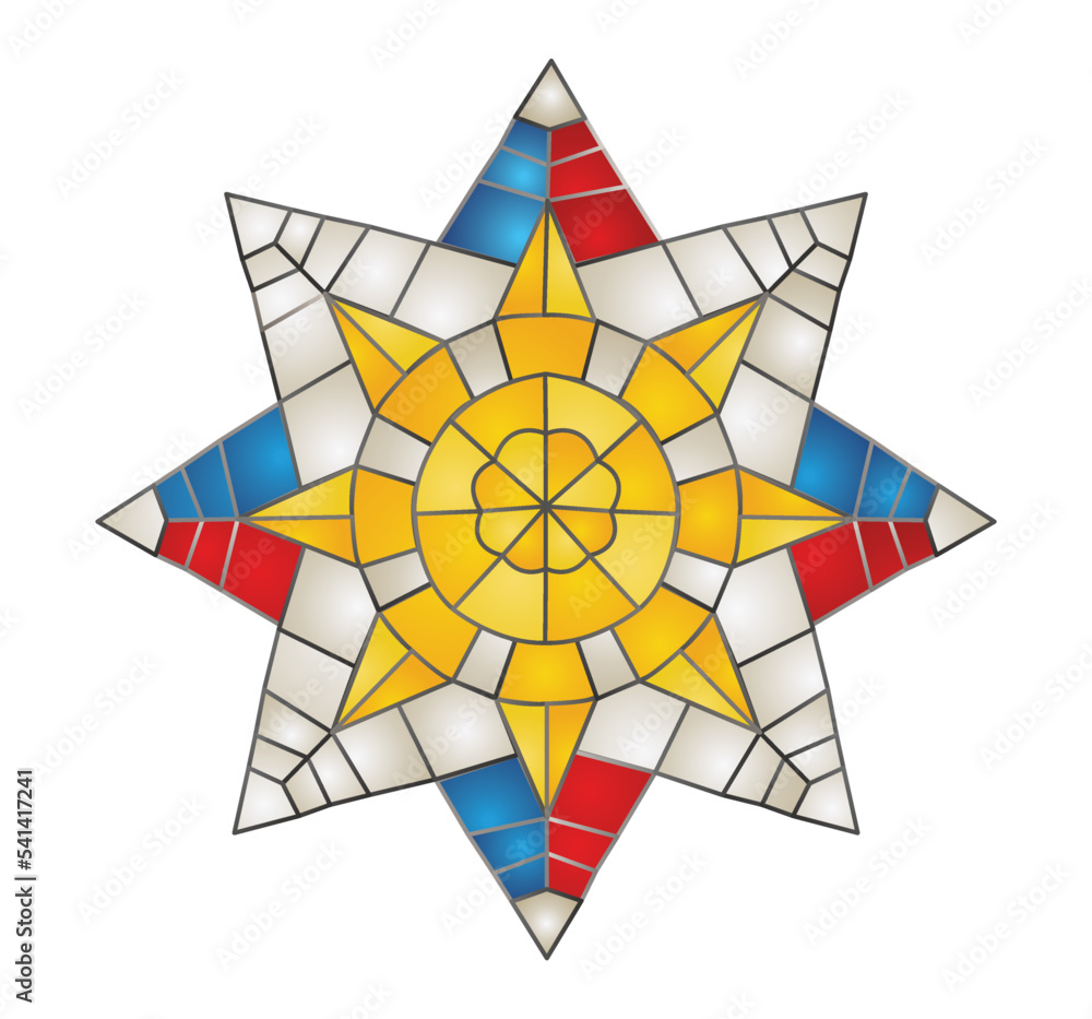 Wall mural capiz christmas pinoy parol lantern