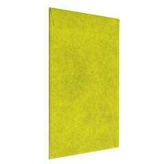 3d rendering illustration of a large yellow envelope