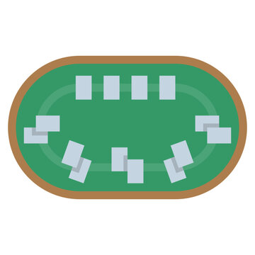 Poker Table Flat Icon