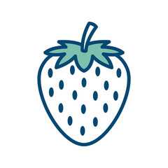 strawberry icon vector design template in white background