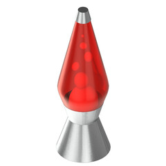 3d rendering illustration of a lava lamp