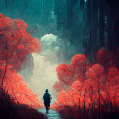 Fototapeta premium autumn in the forest