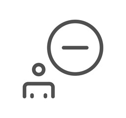 Video conference and online meeting icon outline and linear vector.