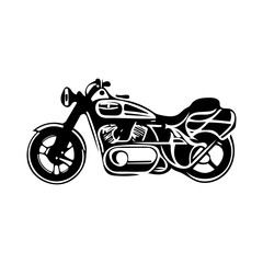 Motorcycle logo vector design. Motorcycle design with hand drawing style. 