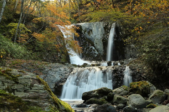waterfall in the forest © 駿也 赤澤