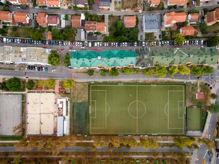 training stadiums in zagreb aerial view