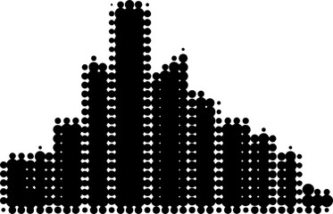 Urban silhouette. The icon of the city. The symbol of a  town. Vector illustration